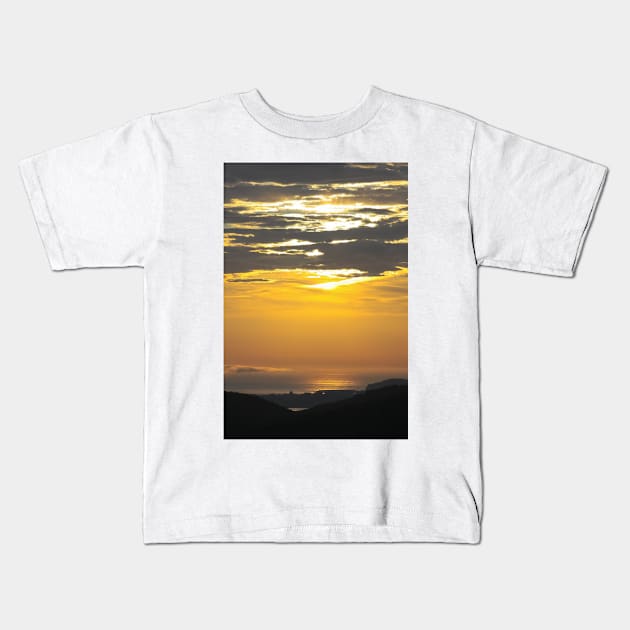 Atlantic Morning Kids T-Shirt by ansaharju